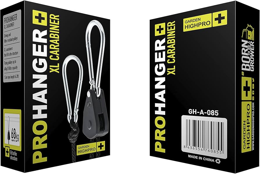 Garden HighPro ProHangers adjustable heavy-duty hangers for grow lights and fans in indoor grow rooms and tents