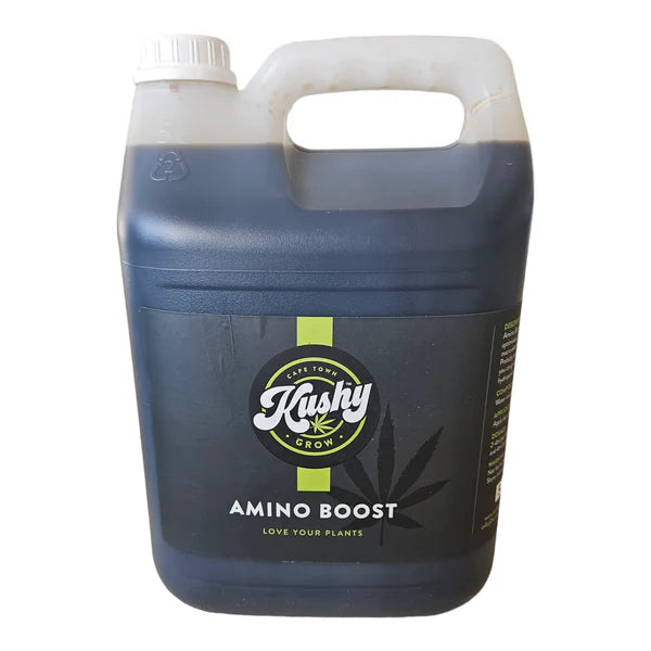 Kushy Grow Amino Boost 5L, Liquid Amino Acid Cannabis Nutrient Supplement Concentrate