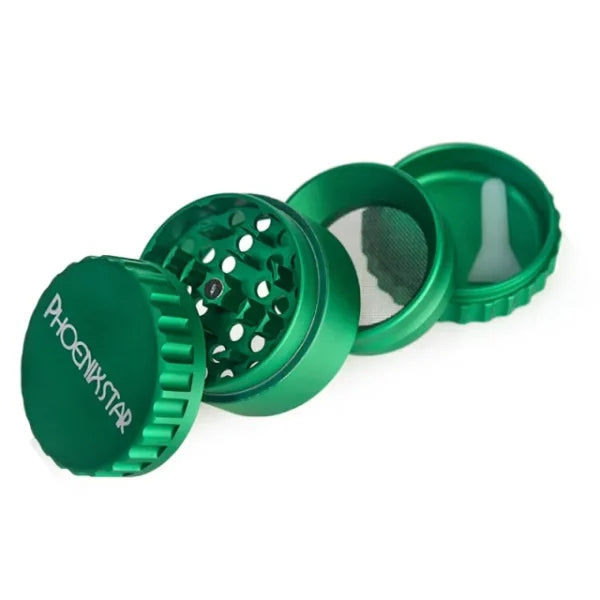 Phoenix Star Saw-Edged 4-Piece Aluminium Herb Grinder