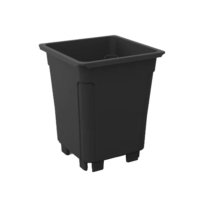 PC Plastics 7 litre plastic plant pot with drainage for seedlings herbs and small plants