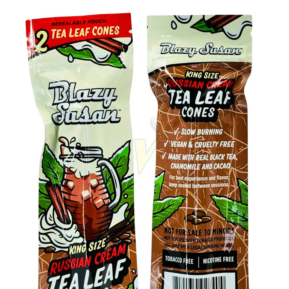 Blazy Susan Tea Leaf Cones Russian Cream