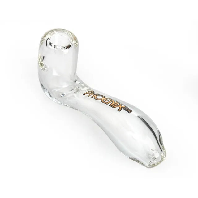phoenix star mini sherlock glass pipe 4.2 inch with deep bowl for smooth dry herb smoking
