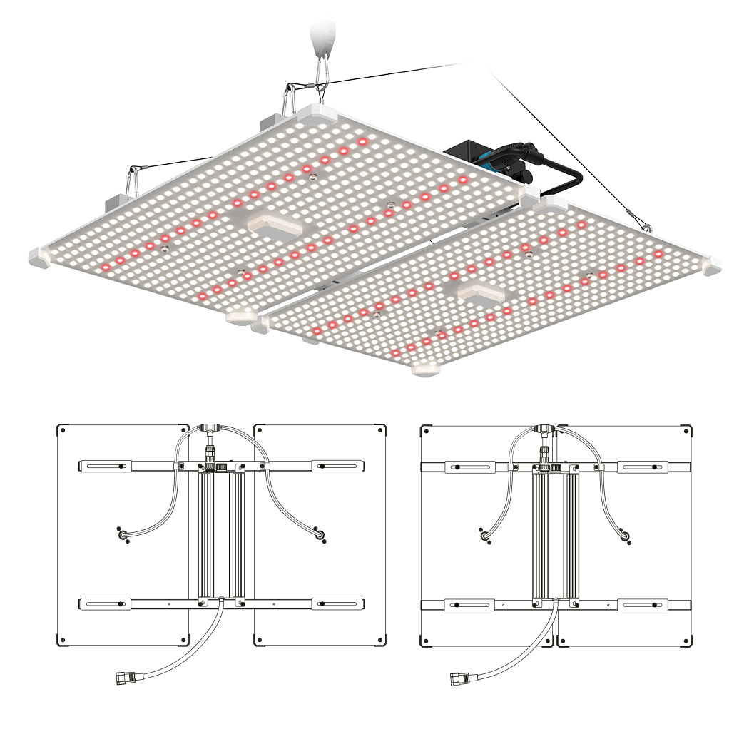 LUMii BLACK Blade 400W LED Grow Light