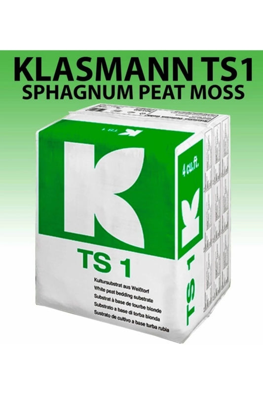 Klasmann TS1 Sphagnum Peat Moss 210L White Peat Bedding Substrate Growing Medium Bag