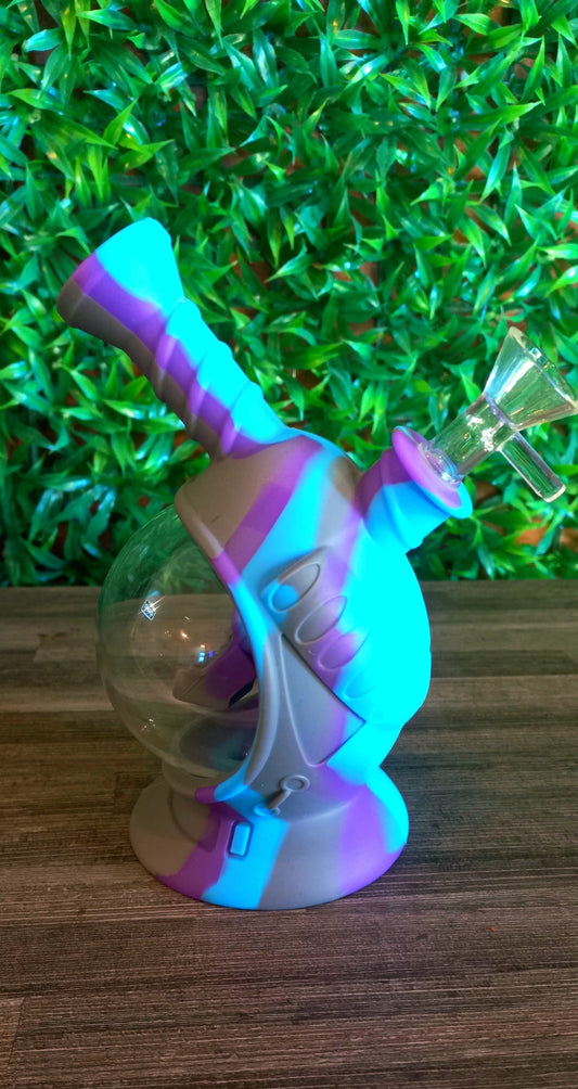 Astronaut Silicone and Glass Bong