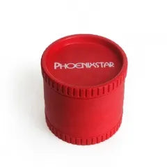Phoenix Star Biodegradable Herb Grinder 2 Inch Red – 4 Part Eco Friendly Plastic Grinder