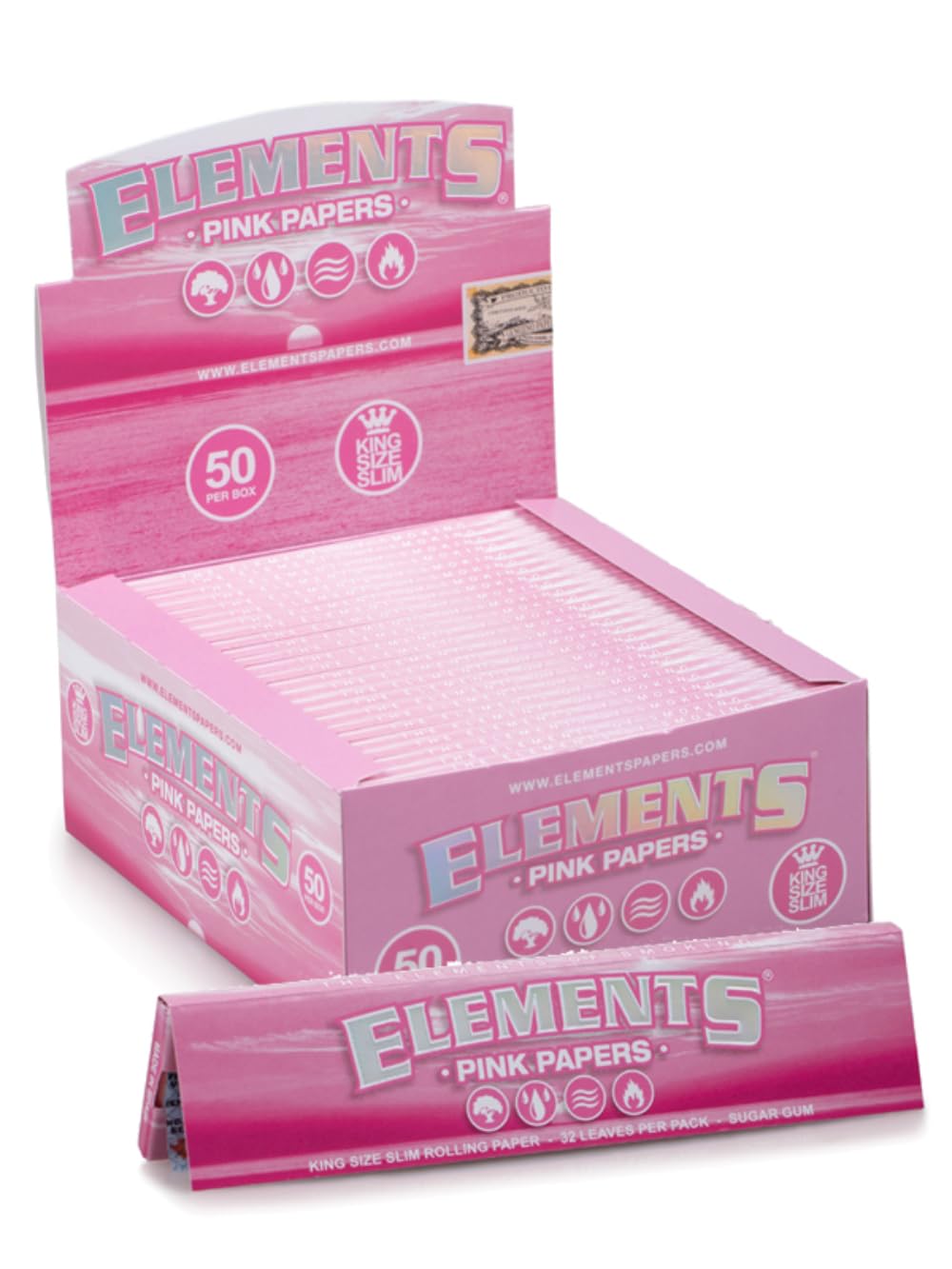 Elements Pink Kingsize + Tips