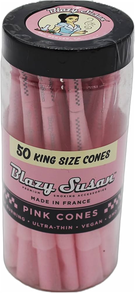 Blazy Susan Pink Cones King Size Jar of 50