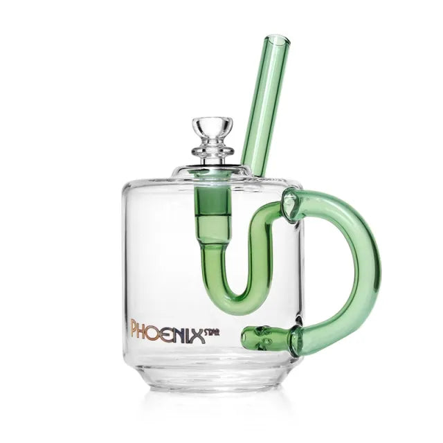 Phoenix Glass Cup Bubbler Bong