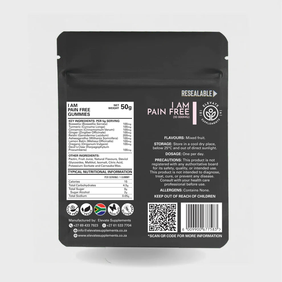 Elevate Supplements - I am pain free
