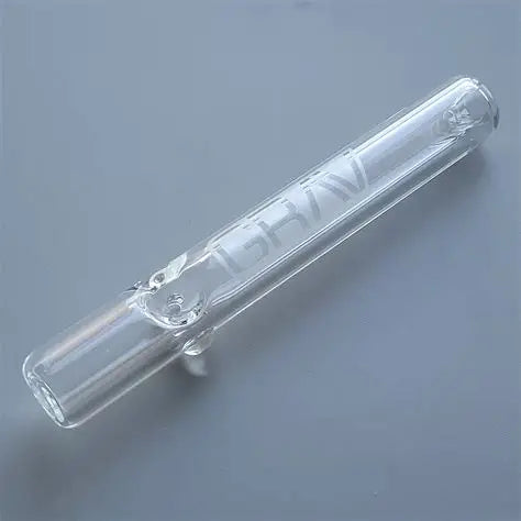 GRAV Steamroller Clear Glass Pipe – Borosilicate Hand Pipe with Carb Hole, Classic Design