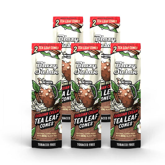 Blazy Susan Tea Leaf Cones Russian Cream