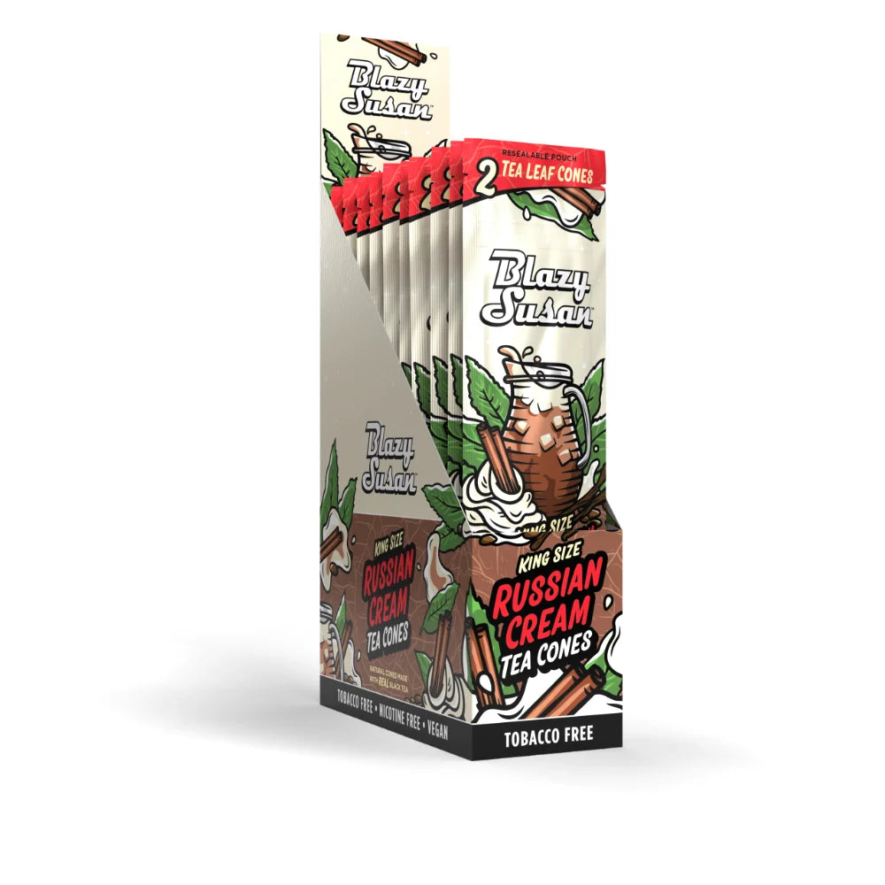 Blazy Susan Tea Leaf Cones Russian Cream