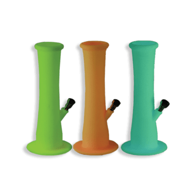 portable silicone water pipe roll up hookah made from medical grade silicone for travel use
