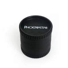 Phoenix Star Biodegradable Herb Grinder 2 Inch Black – 4 Part Eco Friendly Plastic Grinder