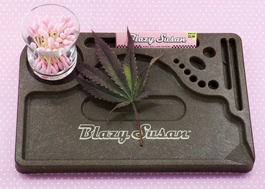 Blazy Susan Hemp Plastic Rolling Trays