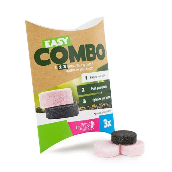 Royal Queen Seeds Easy Combo Booster Pack all-in-one cannabis nutrient set for growth flowering and improved yield