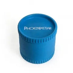 Phoenix Star Biodegradable Herb Grinder 2 Inch Blue – 4 Part Eco Friendly Plastic Grinder