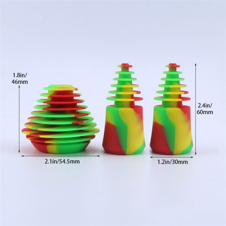 Silicone Bong Cleaning Plugs Rasta – 3 Piece Food Grade Leak Proof Stopper Set