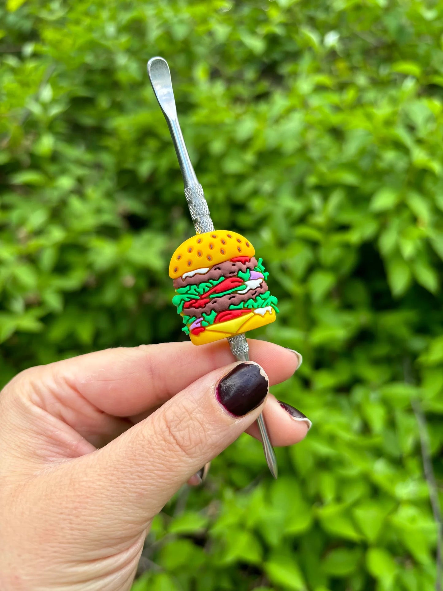 Dab tool with silicone handle