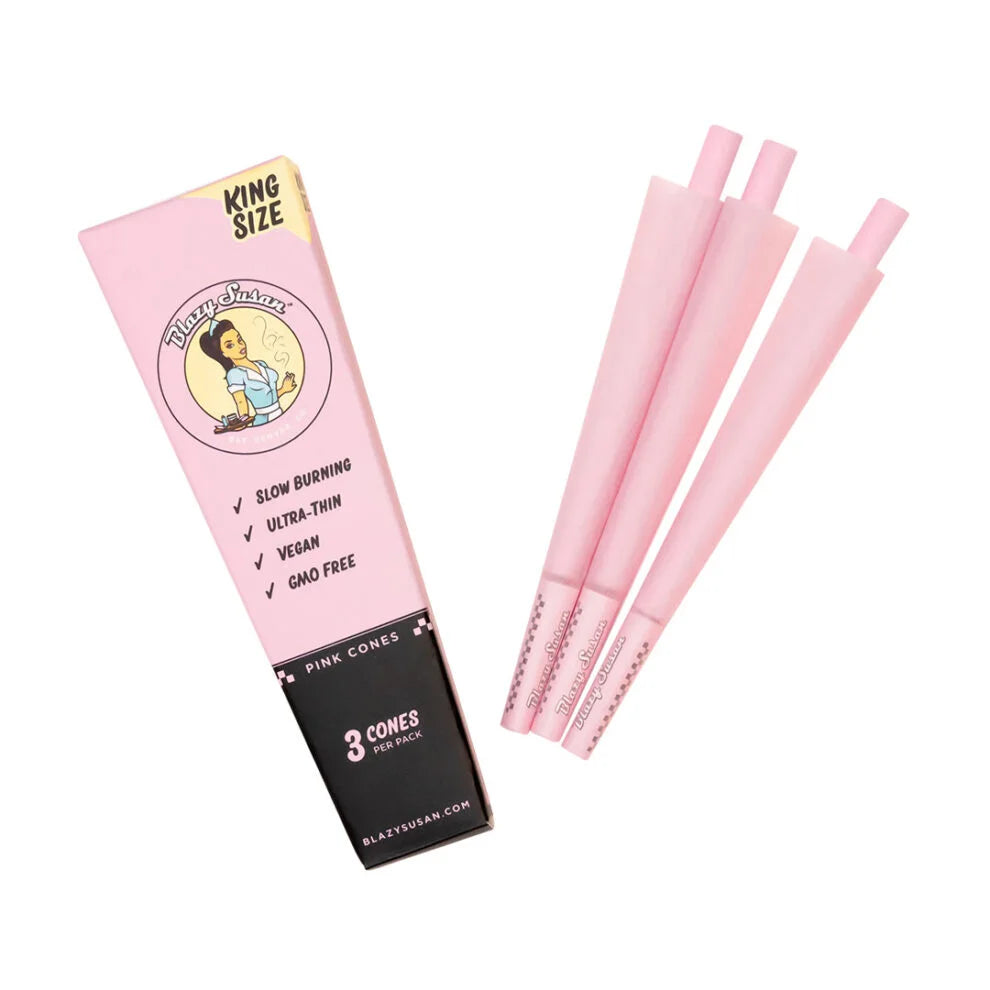 Blazy Susan Pink Cones King Size