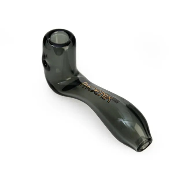 phoenix star mini sherlock glass pipe 4.2 inch with deep bowl for smooth dry herb smoking