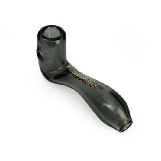 phoenix star mini sherlock glass pipe 4.2 inch with deep bowl for smooth dry herb smoking
