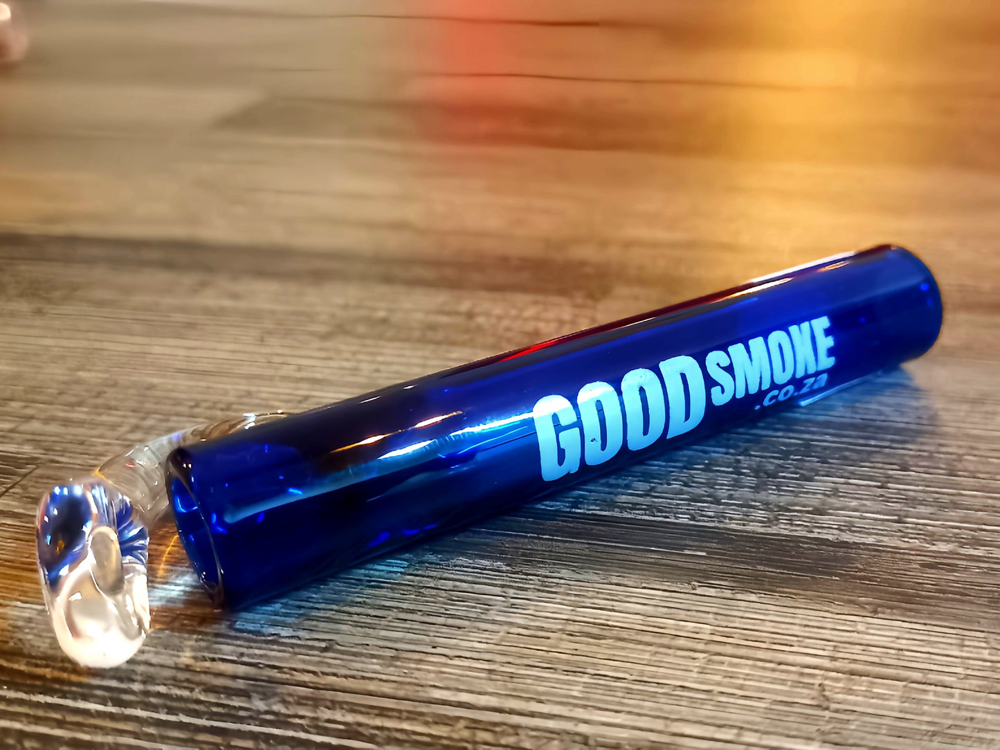 'GOOD SMOKE' Blue Dab pipe one hitter compact portable concentrate pipe for quick discreet sessions and microdosing