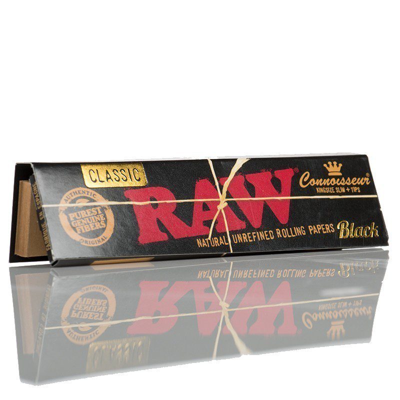 RAW Black Connoisseur Kingsize + Tips