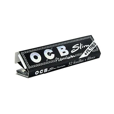 OCB Rolling Papers Black Slim + Filters